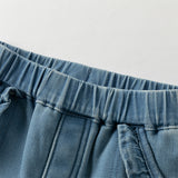 Dave&Bella Toddler Girls Comfortable Denim Blue Loose Jeans Pants