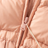Dave&Bella Toddler Girls Winter Cute Pink Soft Fur-trim Outwear Hooded Down Coats