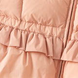 Dave&Bella Toddler Girls Winter Cute Pink Soft Fur-trim Outwear Hooded Down Coats