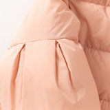 Dave&Bella Toddler Girls Winter Cute Pink Soft Fur-trim Outwear Hooded Down Coats