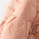 Dave&Bella Toddler Girls Winter Cute Pink Soft Fur-trim Outwear Hooded Down Coats