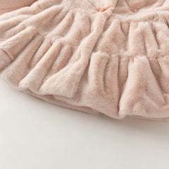 Dave&Bella Toddler Girls Winter Elegant Grey Pink Turtle Outwear Windproof Coats