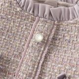 Dave&Bella Toddler Girls Graceful Grey Purple Turtle Plush-lined Mesh Princess Dress