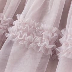 Dave&Bella Toddler Girls Graceful Grey Purple Turtle Plush-lined Mesh Princess Dress