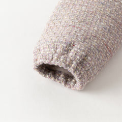 Dave&Bella Toddler Girls Graceful Grey Purple Turtle Plush-lined Mesh Princess Dress