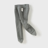 Dave&Bella Toddler Girls Versatile White/Grey Warm Plush-lined Footed Tights Leggings