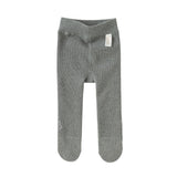 Dave&Bella Toddler Girls Versatile White/Grey Warm Plush-lined Footed Tights Leggings