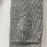Dave&Bella Toddler Girls Versatile White/Grey Warm Plush-lined Footed Tights Leggings