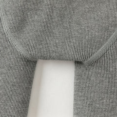 Dave&Bella Toddler Girls Versatile White/Grey Warm Plush-lined Footed Tights Leggings