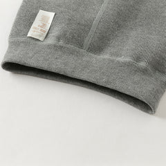 Dave&Bella Toddler Girls Versatile White/Grey Warm Plush-lined Footed Tights Leggings