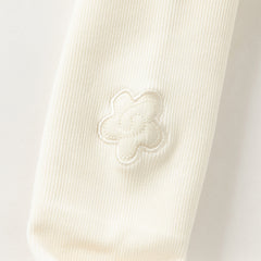 Dave&Bella Toddler Girls Versatile White/Grey Warm Plush-lined Footed Tights Leggings