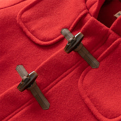 Dave&Bella Toddler Girls Charming Red Warm Padded Outwear Hooded Coats