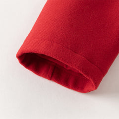 Dave&Bella Toddler Girls Charming Red Warm Padded Outwear Hooded Coats