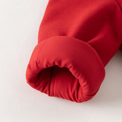 Dave&Bella Toddler Girls Charming Red Warm Padded Outwear Hooded Coats