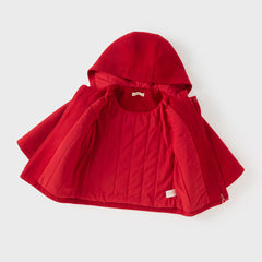 Dave&Bella Toddler Girls Charming Red Warm Padded Outwear Hooded Coats