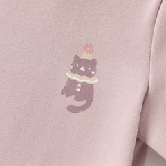 Dave&Bella Kids Girls/Boys Autumn Cotton Apricot/Purple Pink Breathable Pajamas Sets