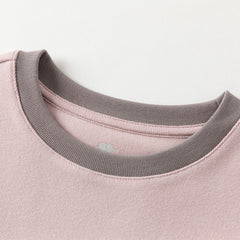 Dave&Bella Kids Girls/Boys Autumn Cotton Apricot/Purple Pink Breathable Pajamas Sets