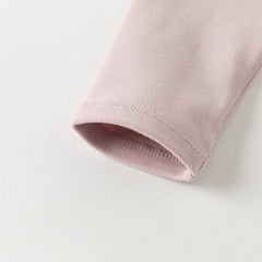 Dave&Bella Kids Girls/Boys Autumn Cotton Apricot/Purple Pink Breathable Pajamas Sets