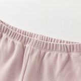 Dave&Bella Kids Girls/Boys Cotton Apricot/Purple Pink Breathable Pajamas