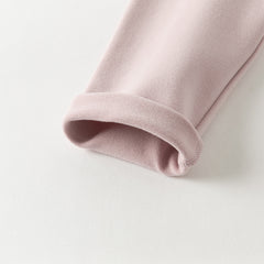 Dave&Bella Kids Girls/Boys Autumn Cotton Apricot/Purple Pink Breathable Pajamas Sets