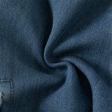 Dave&Bella Toddler Boys Cool Denim Blue Cargo Jeans Pants