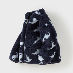 Dave&Bella Toddler Girls/Boys Multi-color&print Turtle Plush Outwear Jackets