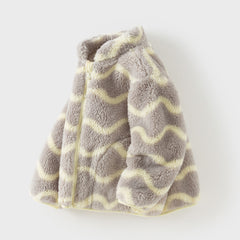 Dave&Bella Toddler Girls/Boys Multi-color&print Turtle Plush Outwear Jackets