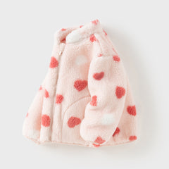 Dave&Bella Toddler Girls/Boys Multi-color&print Turtle Plush Outwear Jackets