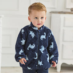 Dave&Bella Toddler Girls/Boys Multi-color&print Turtle Plush Outwear Jackets