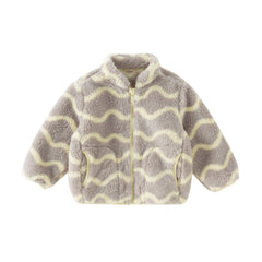 Dave&Bella Toddler Girls/Boys Multi-color&print Turtle Plush Outwear Jackets