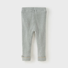 Dave&Bella Toddler Girls Winter Cute Plush-lined Leggings Pants