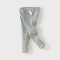 Dave&Bella Toddler Girls Winter Cute Plush-lined Leggings Pants
