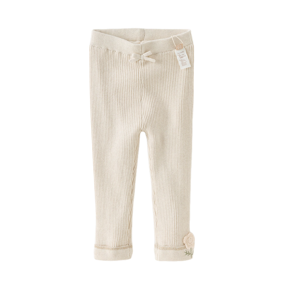 Dave&Bella Toddler Girls Winter Cute Plush-lined Leggings Pants