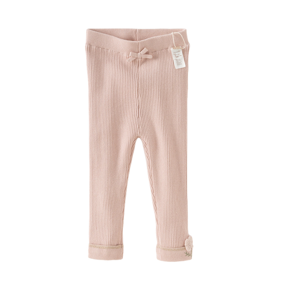 Dave&Bella Toddler Girls Cute Plush-lined Leggings