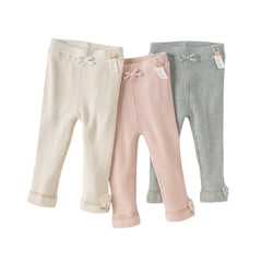 Dave&Bella Toddler Girls Winter Cute Plush-lined Leggings Pants