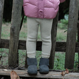 Dave&Bella Toddler Girls Cute Plush-lined Leggings
