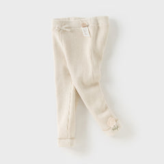 Dave&Bella Toddler Girls Winter Cute Plush-lined Leggings Pants