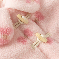 Dave&Bella Toddler Girls Sweet Bow Print Long-sleeved Outwear Padded Coats