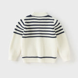Dave&Bella Kids Girls Sweet Striped Turtle Long-sleeved Pullover Sweaters