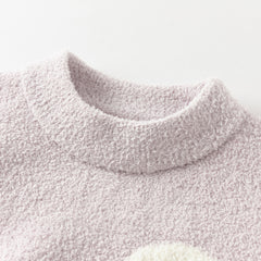 Dave&Bella Toddler Girls/Boys Autumn Turtle Chenille Knit Soft Sweaters Tops