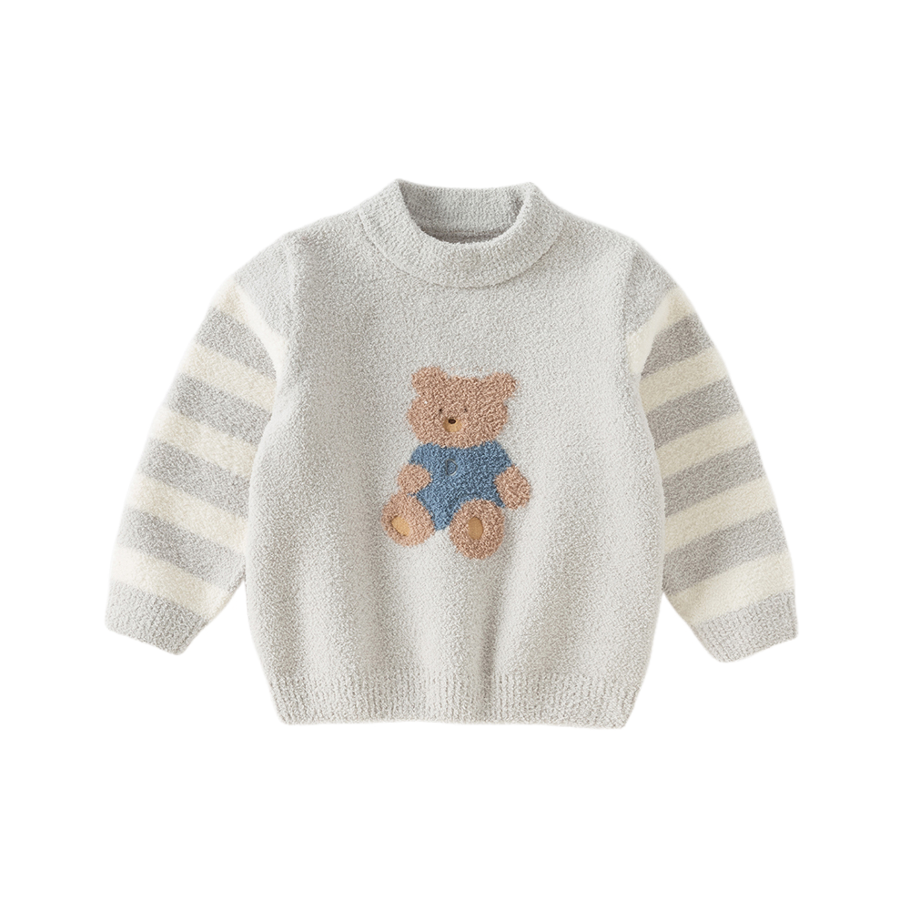 Dave&Bella Toddler Girls/Boys Soft Cute Animal Jacquard Chenille Sweater Tops