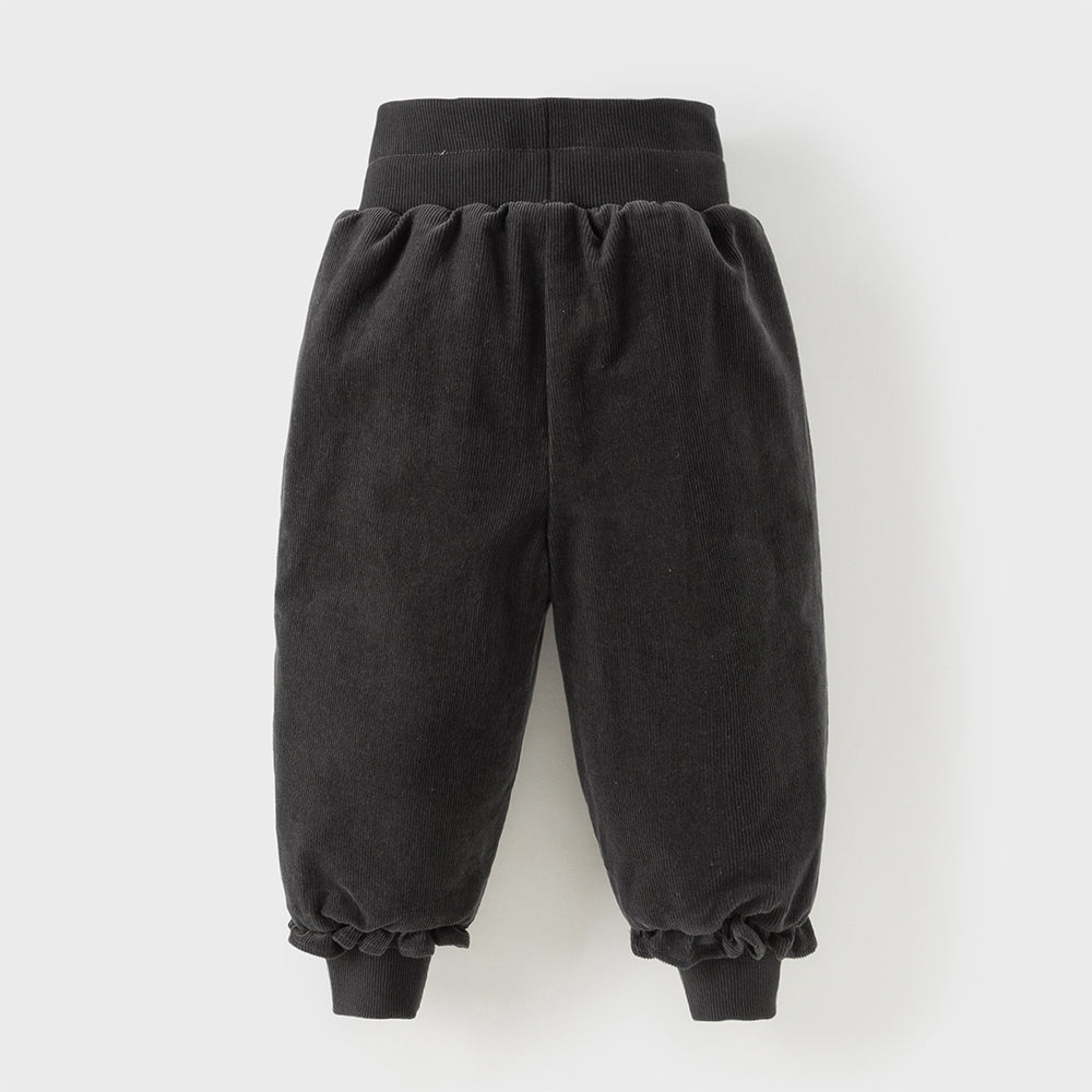 Dave&Bella Toddler Girls Winter Dark Grey Outwear Warm Loose Down Pants