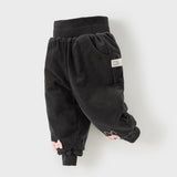 Dave&Bella Toddler Girls Winter Dark Grey Outwear Warm Loose Down Pants