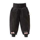 Dave&Bella Toddler Girls Winter Dark Grey Outwear Warm Loose Down Pants