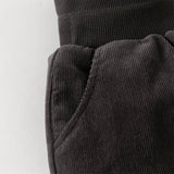 Dave&Bella Toddler Girls Winter Dark Grey Outwear Warm Loose Down Pants