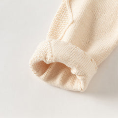 Dave&Bella Kids Girls/Boys Casual Apricot Versatile Pullover Knit Sweaters Tops