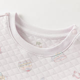Dave&Bella Toddler Girls Purple/Pink Cute Print Warm Round Collar Pajamas