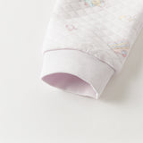 Dave&Bella Toddler Girls Purple/Pink Cute Print Warm Round Collar Pajamas