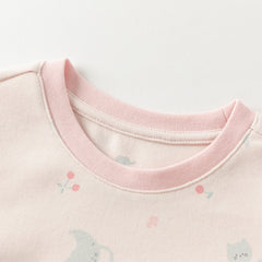 Dave&Bella Kids Girls/Boys Autumn Print Cotton Indoor Cozy Sleepwear Pajamas Set