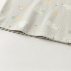 Dave&Bella Kids Girls/Boys Autumn Print Cotton Indoor Cozy Sleepwear Pajamas Set